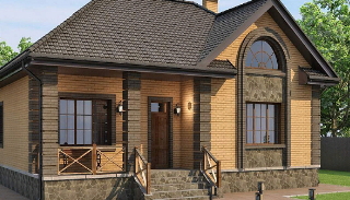 Проекты одноэтажных домов из кирпича | Строй-Крк - Коркино от 3662 рублей